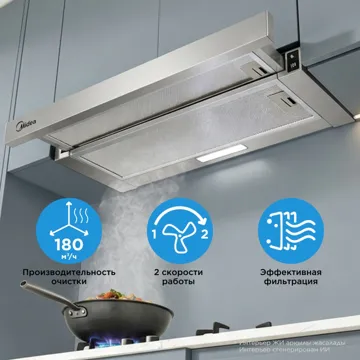 Вытяжка Midea MH 60P 205 X серебристый