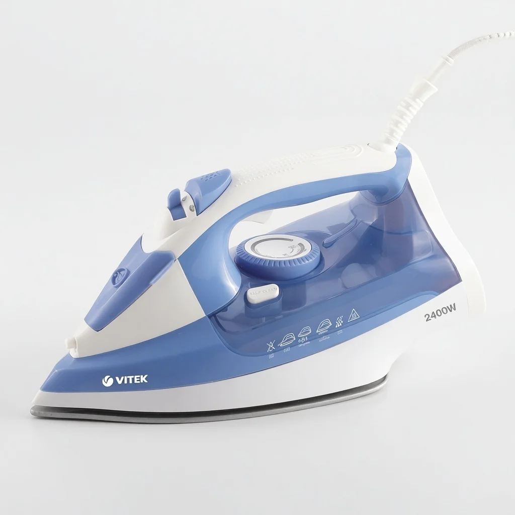 Утюг Vitek VT-8330 белый, голубой