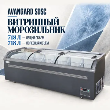 Морозильник AVANGARD SD/SC 718 л серый