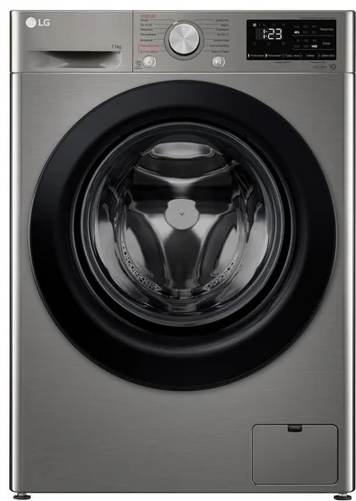 Кір жуатын машина LG F4V3ES6S 11 кг сұр