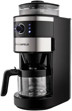 Кофеварка MAUNFELD MF-731BK серебристый, черный