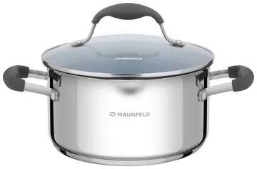 Кастрюля 3.1 л, MAUNFELD MCS31S08GR нержавеющая сталь