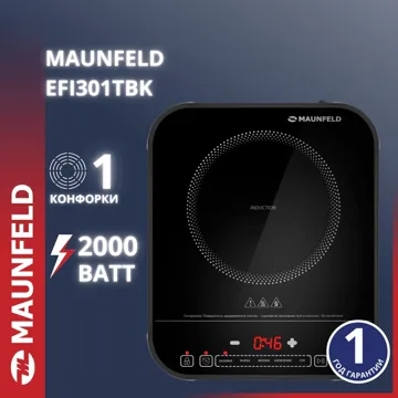 Үстел үсті плитасы MAUNFELD EFI301TBK қара