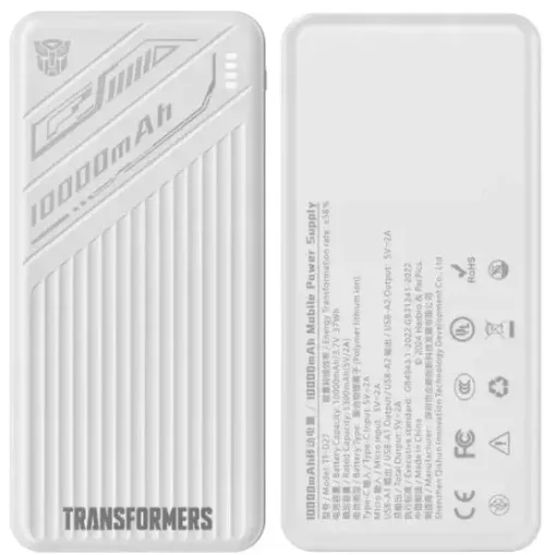 Сыртқы аккумулятор Transformers TF-D27 10000 мАч 22.5 Вт ақ