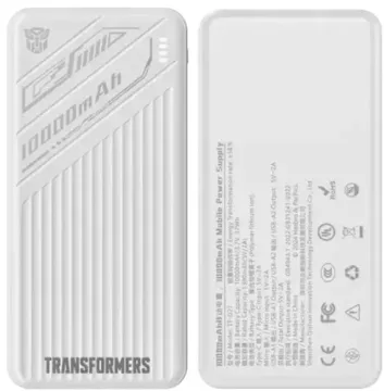Сыртқы аккумулятор Transformers TF-D27 10000 мАч 22.5 Вт ақ
