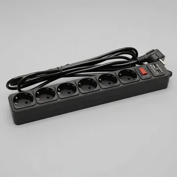 Сетевой фильтр SMART SM-06BU-3M, 3 м