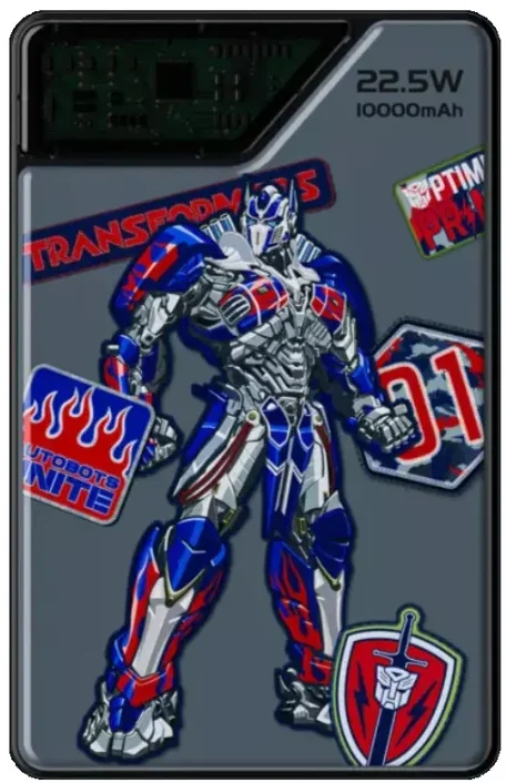 Сыртқы аккумулятор Transformers TF-D10 10000 мАч 22.5 Вт сұр