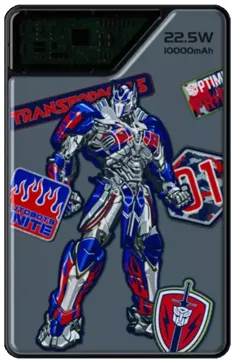 Сыртқы аккумулятор Transformers TF-D10 10000 мАч 22.5 Вт сұр