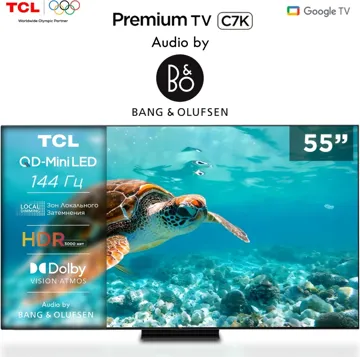 Телевизор TCL 55C7K 140 см черный
