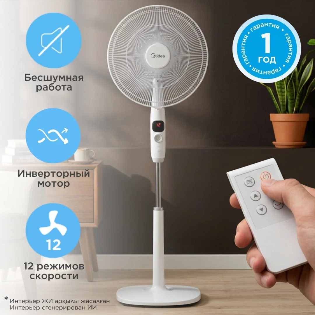 Вентилятор Midea FS4072 белый