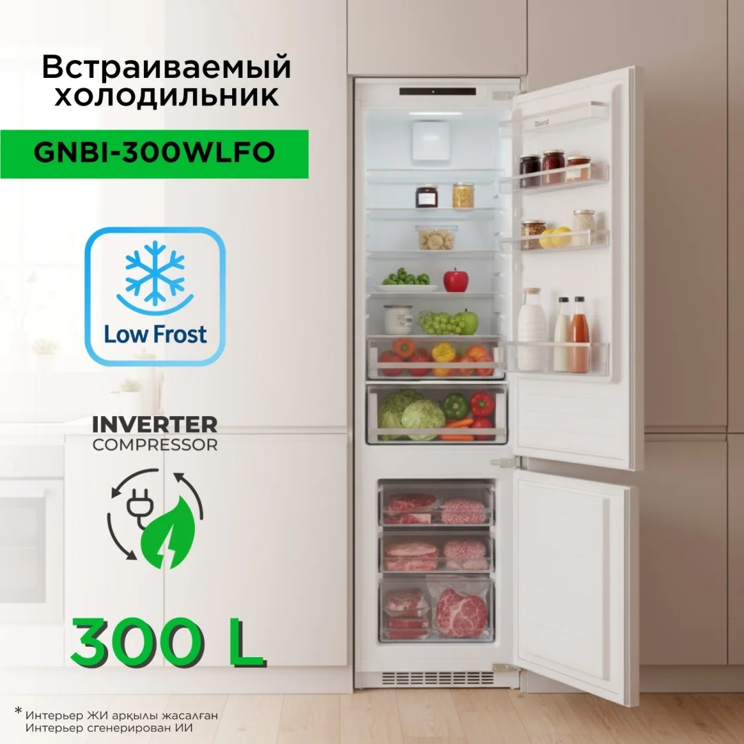 Холодильник GRAND GNBI-300WLFO белый