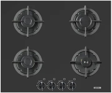 Газовая варочная поверхность OIVA C6-40BF BL черный