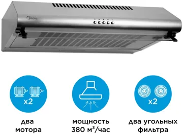 Вытяжка Midea MH60T349 X стальной