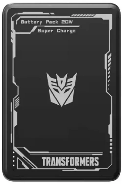 Сыртқы аккумулятор Transformers TF-D29 5000 мАч 20 Вт қара
